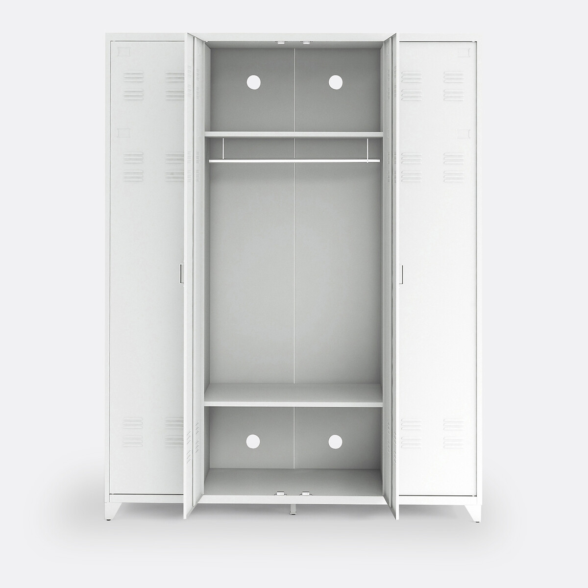 LA REDOUTE INTERIEURS<br>Armário metálico, 4 portas, Hiba