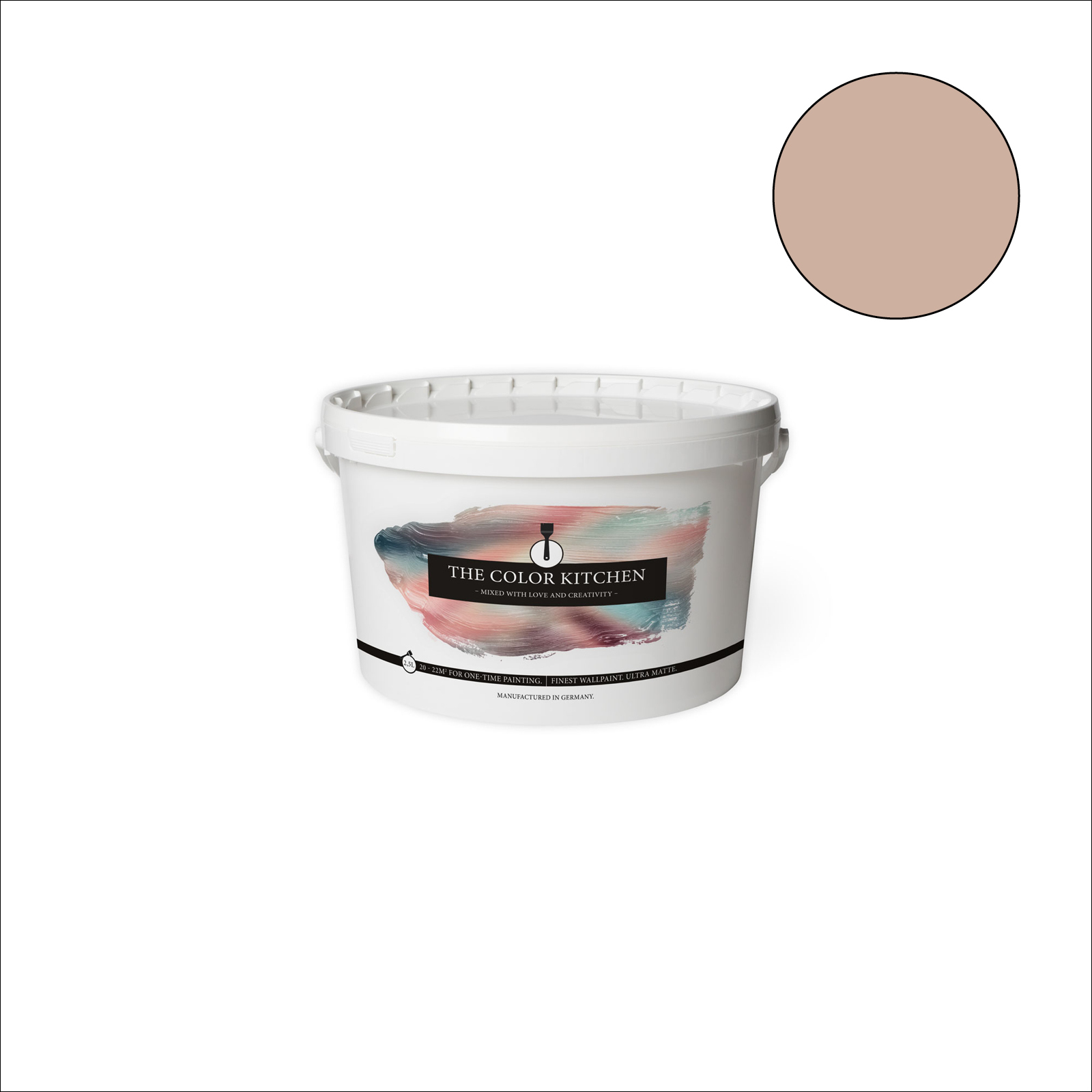 The Color Kitchen Wandfarbe Icy Chocolate - braun matt - 2,5 Liter