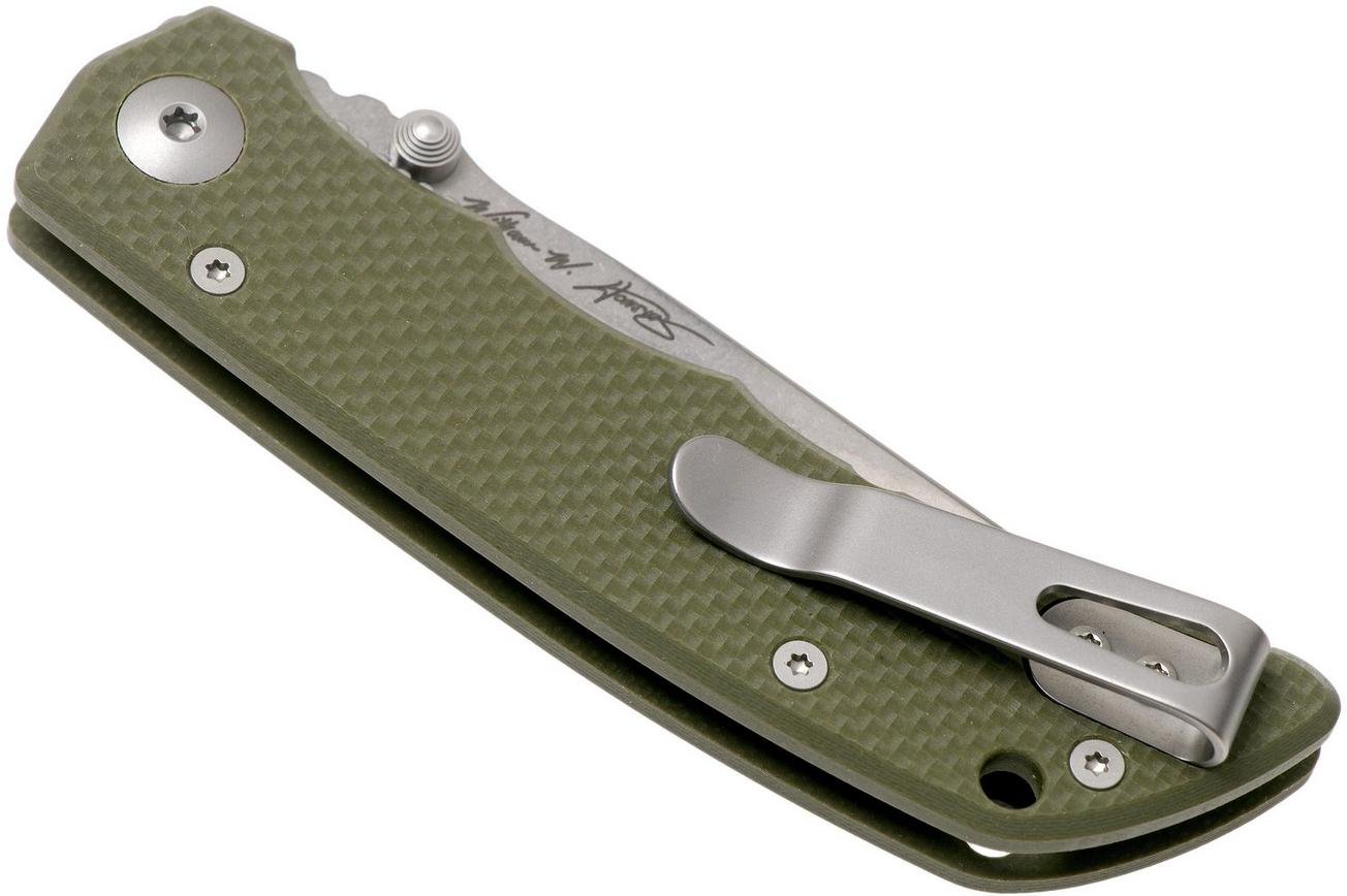 Spartan Blades Talos SFBL7GR Green G10 zakmes, Bill Harsey design