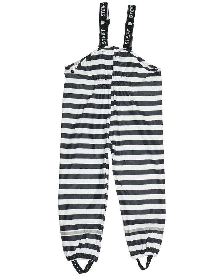 Regenhose STRIPES ALLOVER mit Hosenträgern in navy/weiß (Größe: 98)