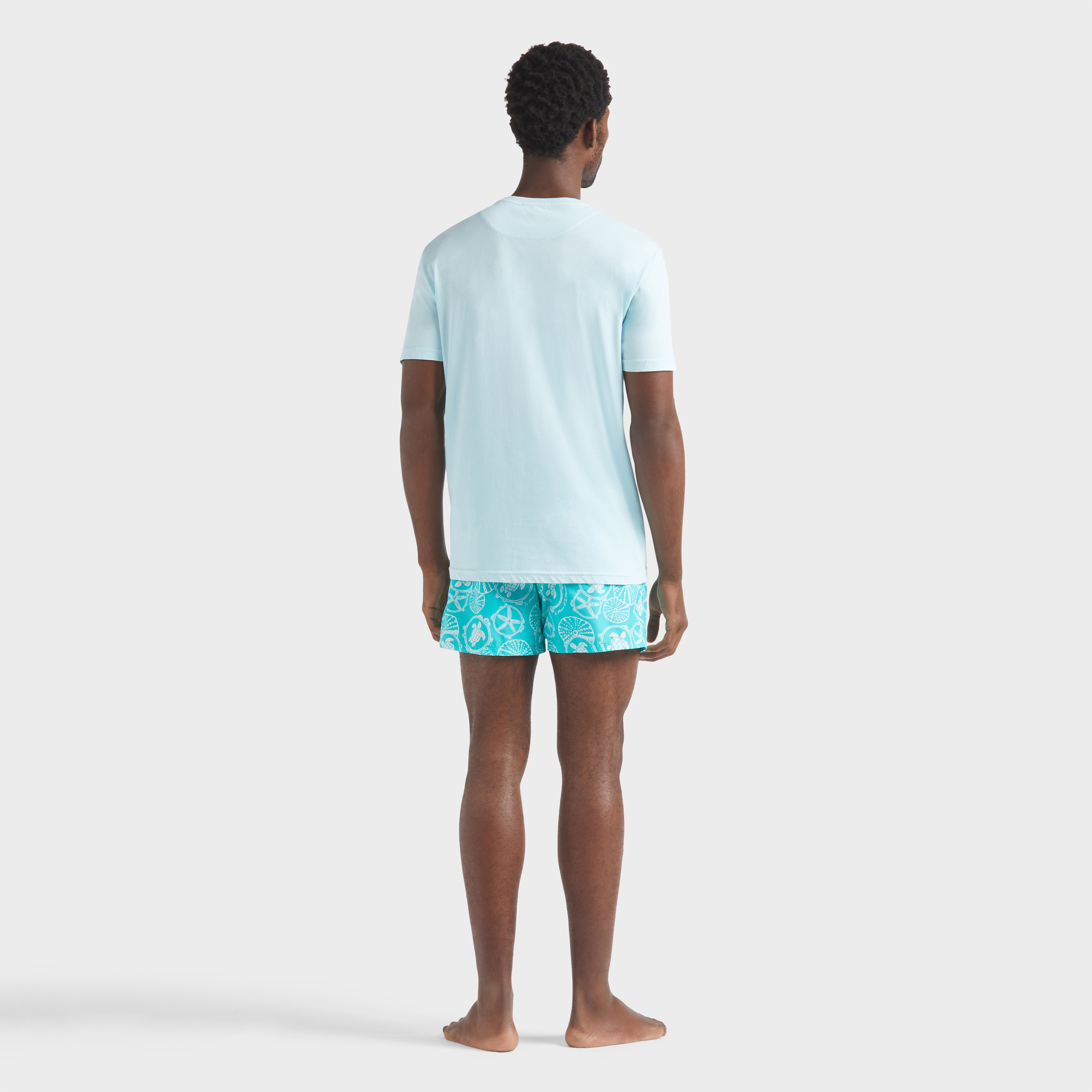 T-shirt en coton organique et couleur naturelle homme