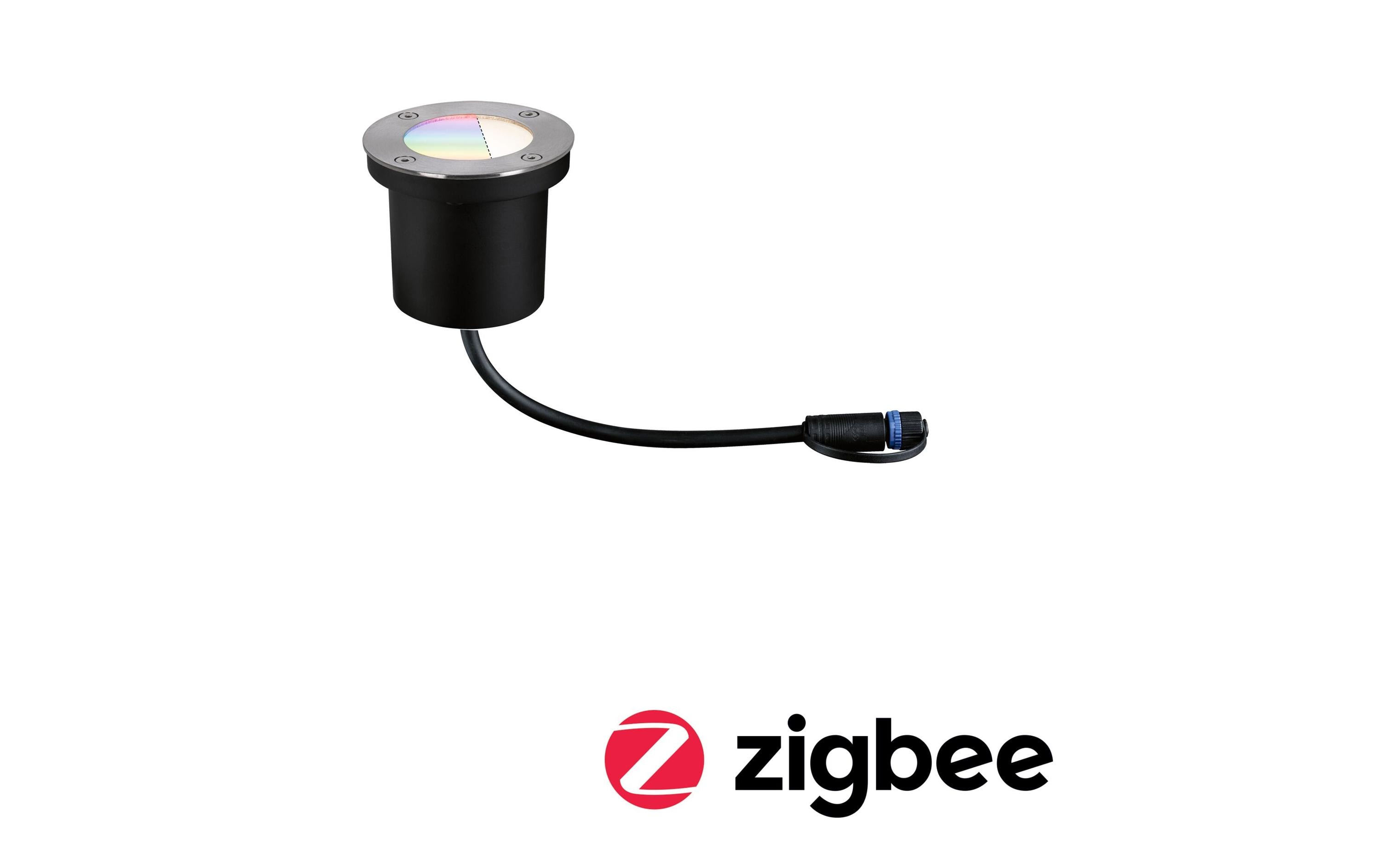 Gartenleuchte Plug & Shine RGBW Boden, ZigBeeSteuerbares Lichtobjekt mit Farbwechsel