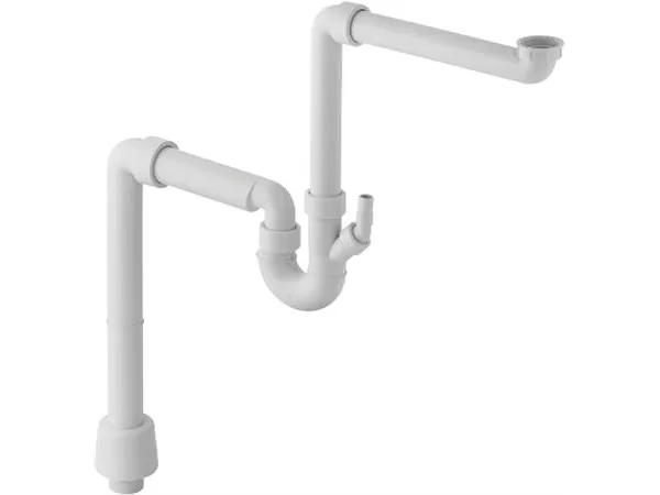 Hvid Geberit vandlås 50mm x 1 1/2