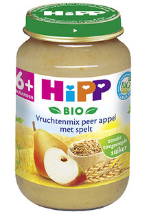 HiPP 6M  Babyhapje Vruchtenmix Peer Appel Spelt