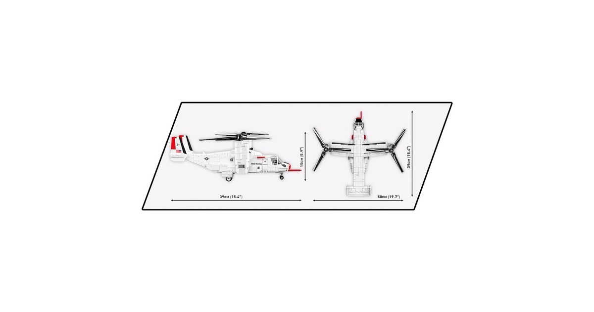 COBIArmed Forces - Bell-Boeing V-22 Osprey First Flight Edition Constructiespeelgoed  (Schaal 1:48)
