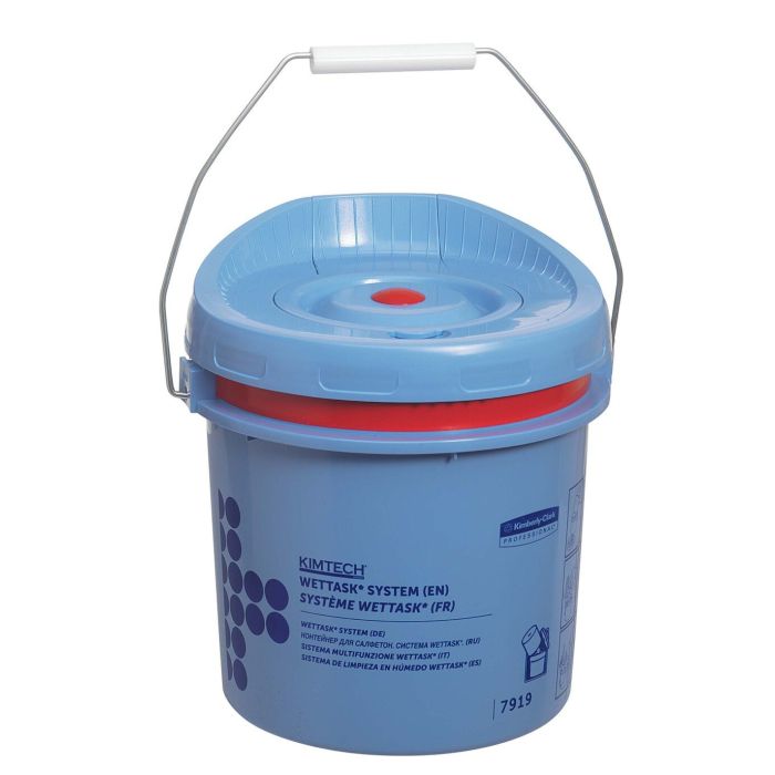 Kimtech 7919 Poetsdoek Wettask dispenser emmer blauw