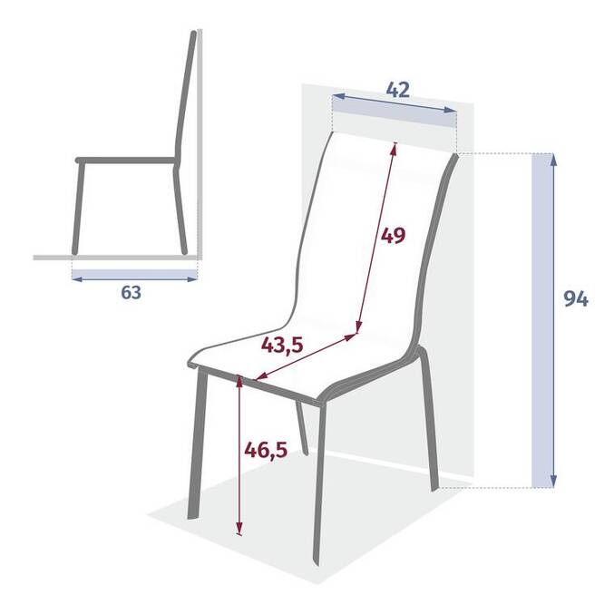Chaise de jardin empilable AXANT Lin & Argile