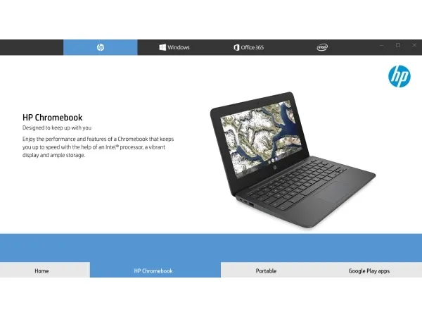 HP Chromebook 14 G6 - Intel Celeron - N4020 / op til 2.8 GHz - Chrome OS - UHD Graphics 600 - 4 GB RAM - 32 GB eMMC - 14