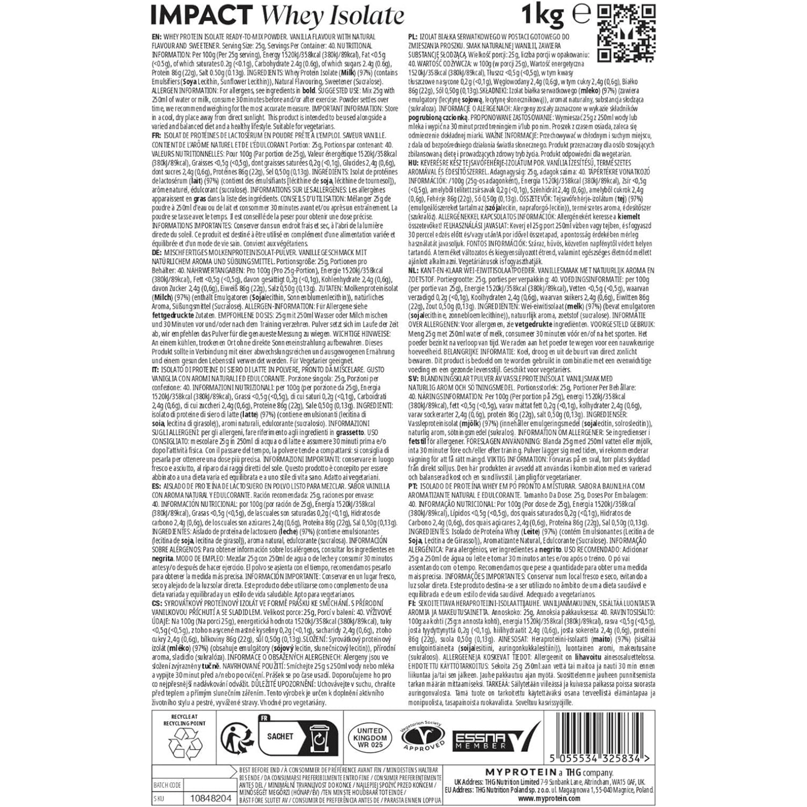 Impact Whey Isolate (1000g)