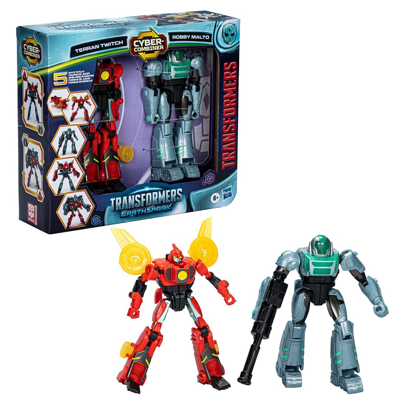 Hasbro Transformers EarthSpark Cyber-Combiner Mehrfarbig Spielfigur