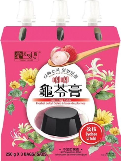 Yummy House Guiling Gao Chinese Kruidenjelly Lychee 3x250g