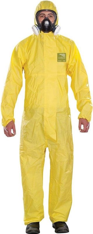 AlphaTec® 2300/132 - Chemische bescherming,Waterdichte overall,L,Geel