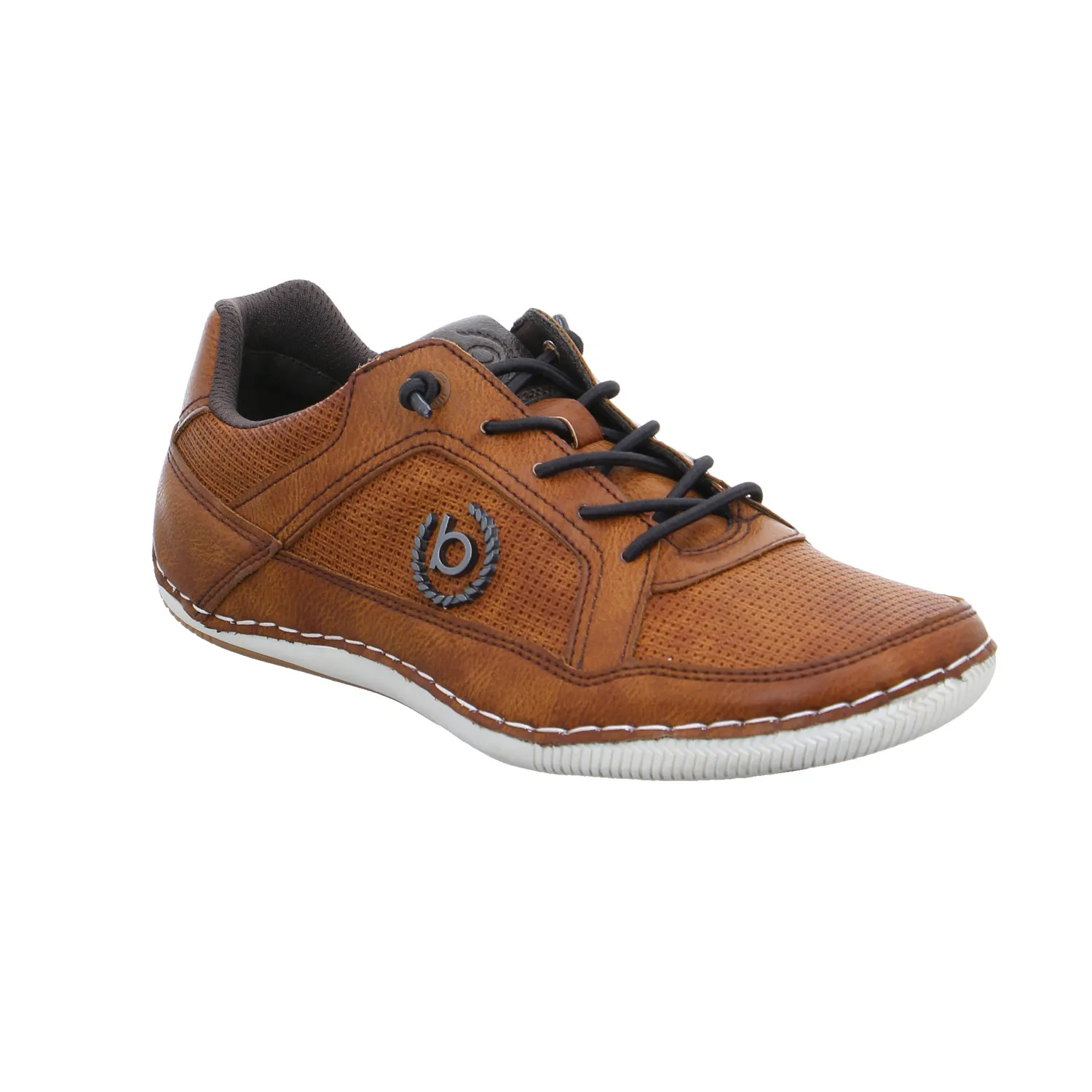 BUGATTI SHOES Halbschuhe Sneaker Cognac Leder