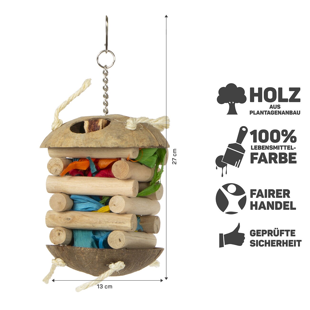 HappyBird Versteckspielzeug Foraging Hut