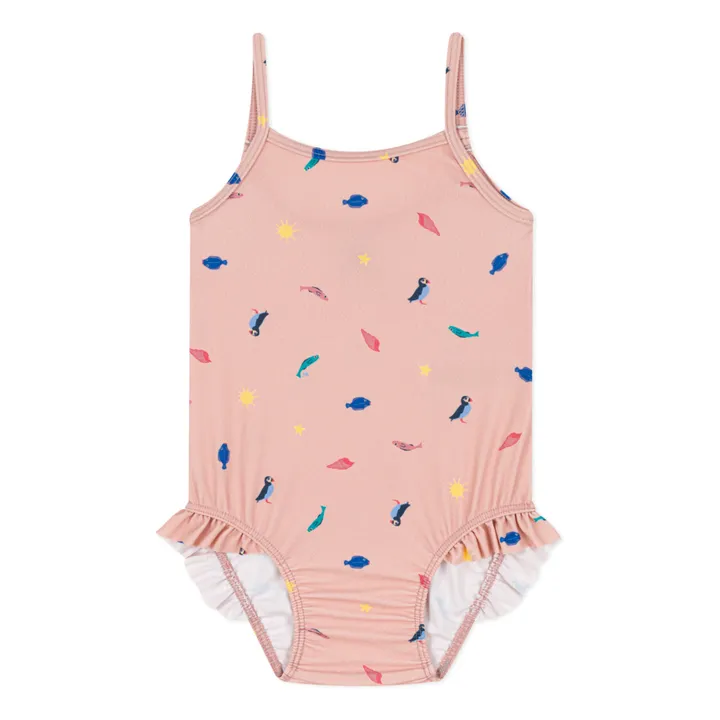 Petit Bateau Maillot de Bain 1 pièce Imprimé Matière Recyclée | Rose