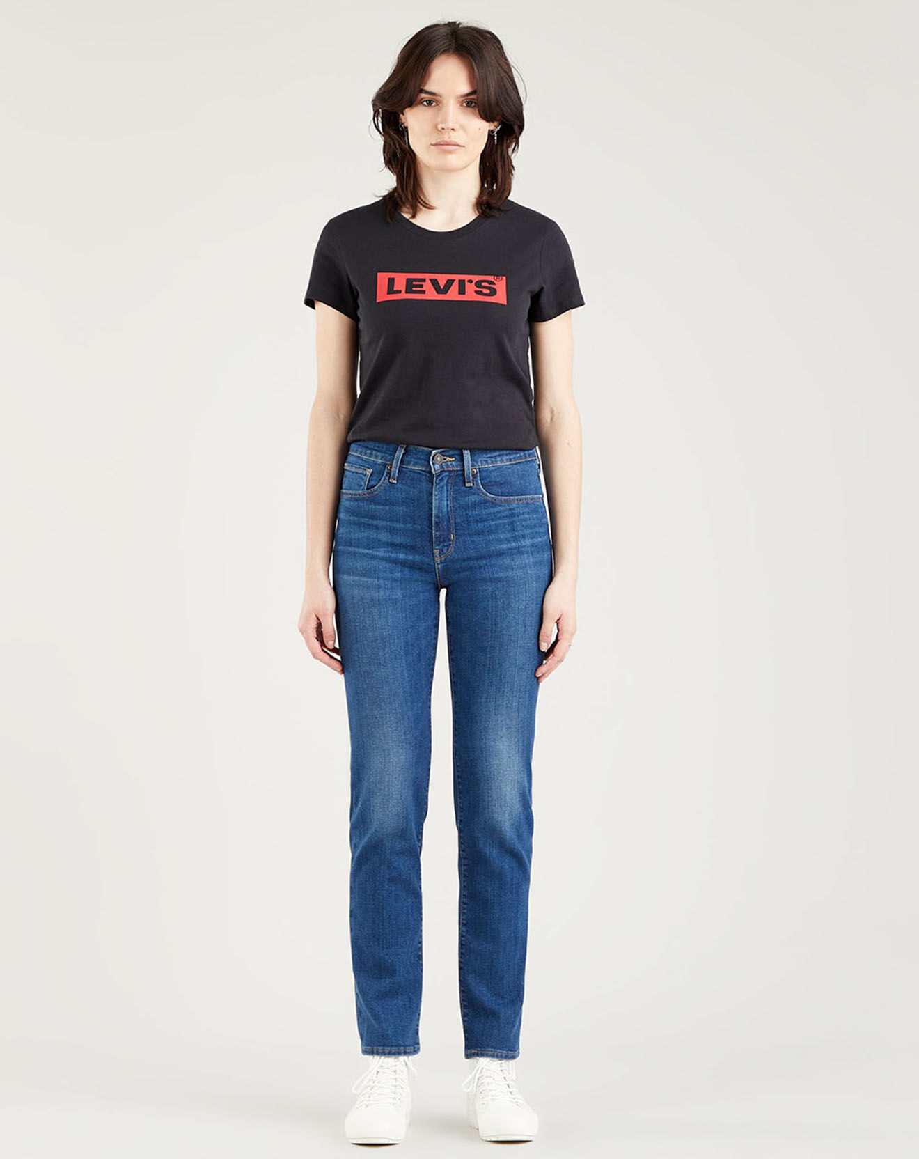 Levi's® Jean 724 High Rise Slim bleu moyen