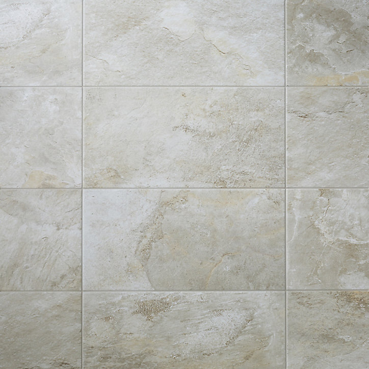 Carrelage sol beige 30,8 x 61,5 cm Shaded Slate