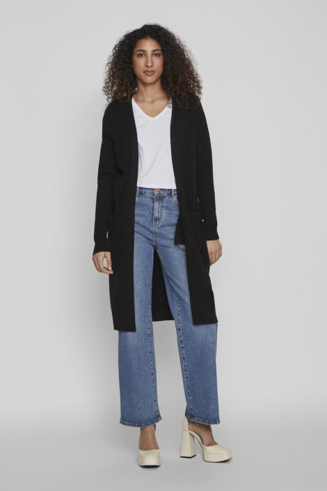 Vila zwarte dames vest