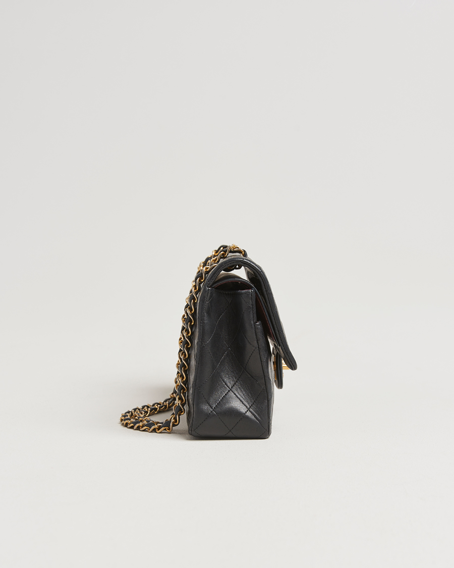 Chanel Pre-Owned Classic Double Flap Medium Lambskin Black