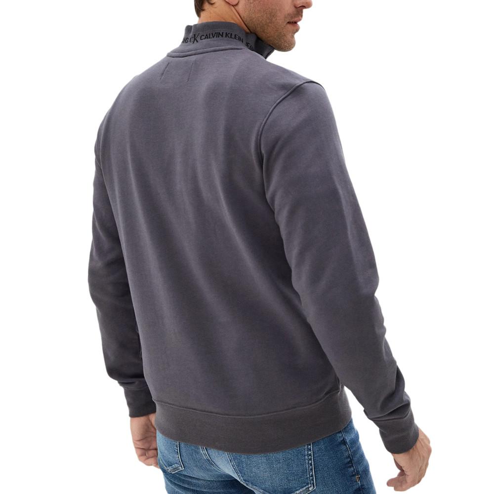 Calvin Klein Jeans Sweat 1/4zip Gris Home Calvin Klein Logo