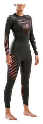 Combinaison Intégrale Néoprène Femme 2XU P:1 Propel Noir / Sunset