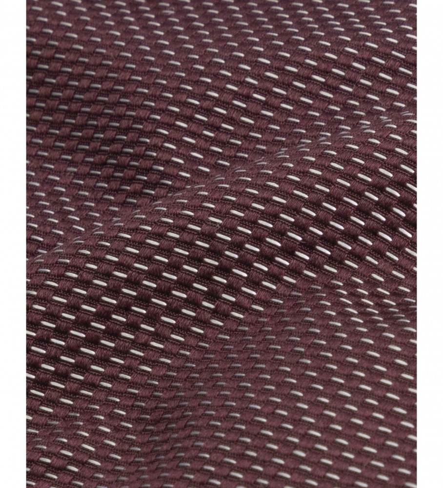 Gravata Calvin Klein Estruturada Bordô