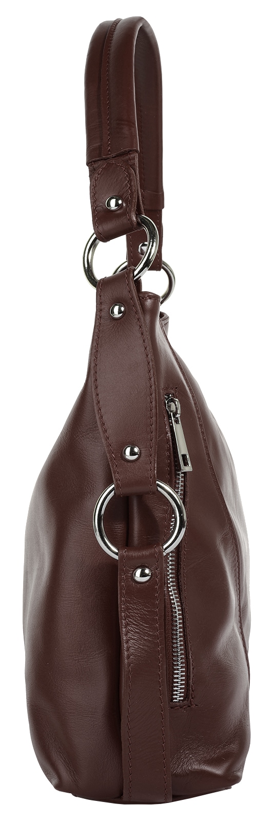 Samantha Look Henkeltasche echt Leder, Made in Italy