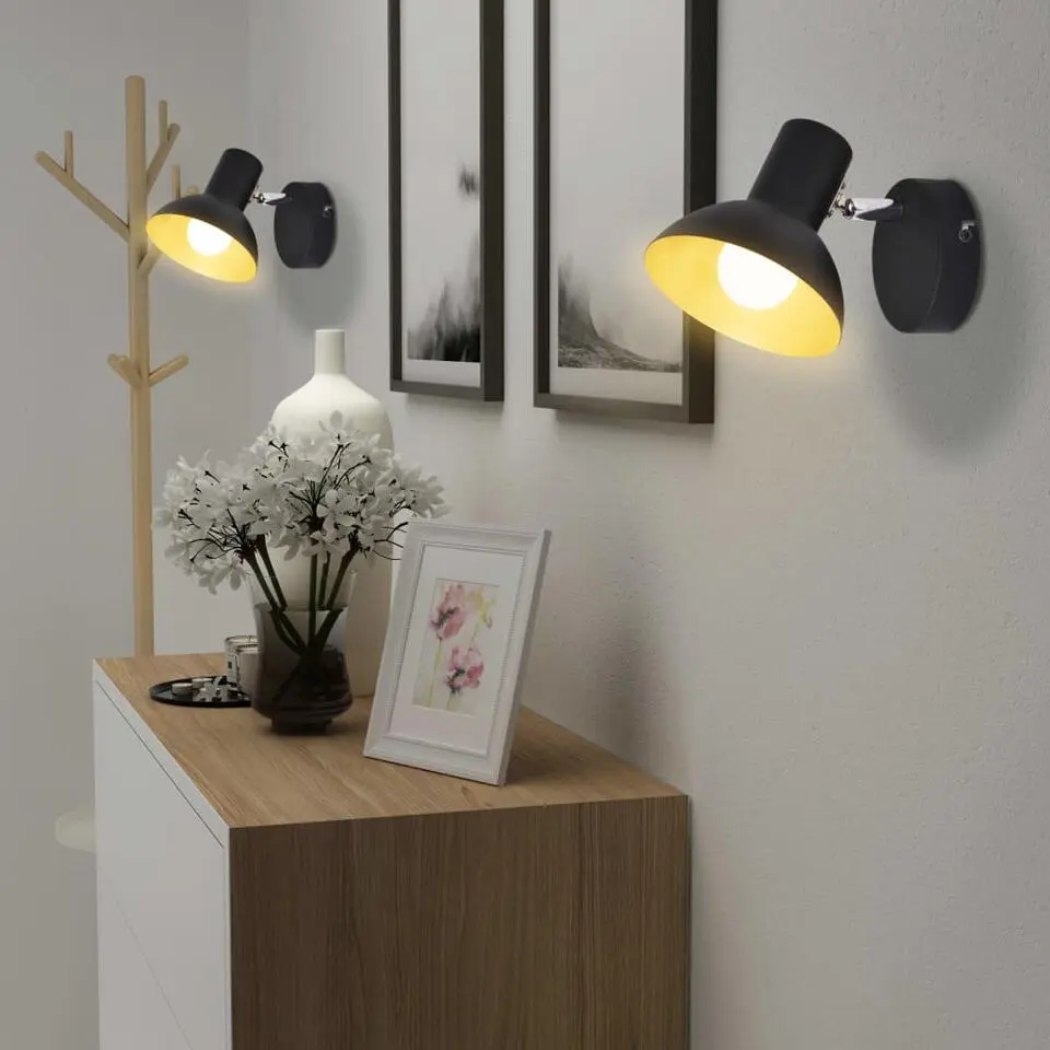 vidaXL - Wandlamp - Multikleur - Metaal - 2 stuks