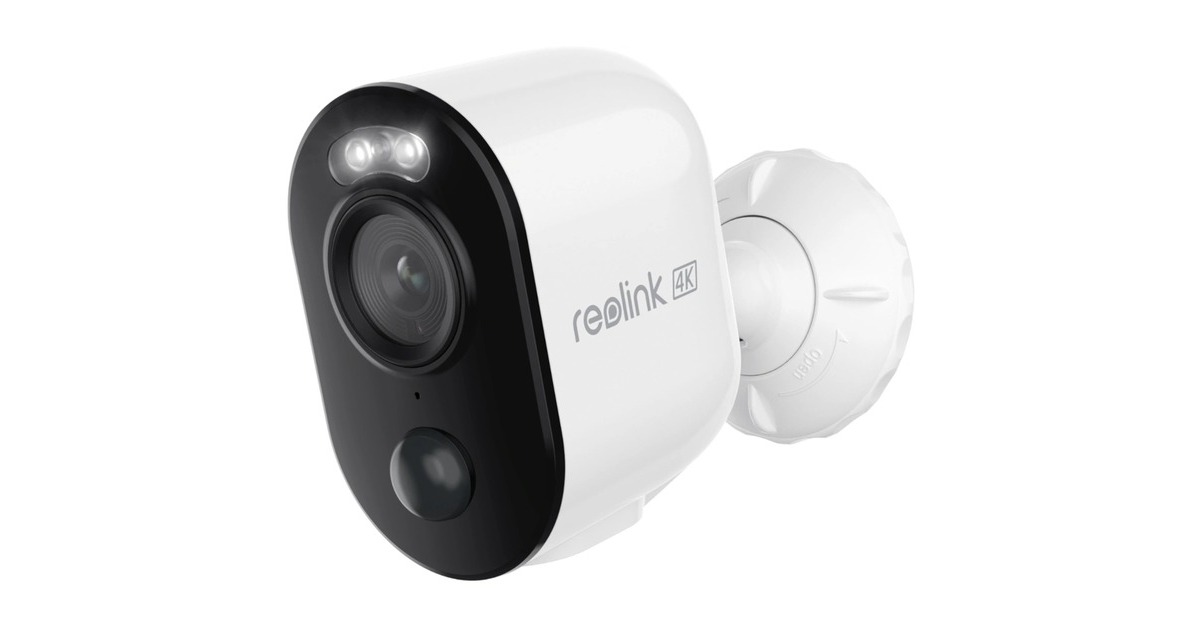 ReolinkB350, slimme 4K/8MP Dual-Band WiFi batterijcamera  (Wit, Kleuren nachtzicht)