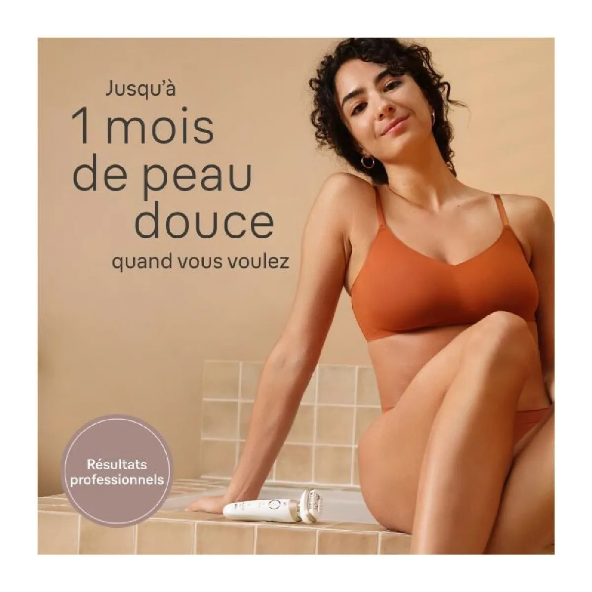 Épilateur électrique - BRAUN - Silk-épil 9 Flex - Épilation Facile - 9-041 3D - Blanc / Doré