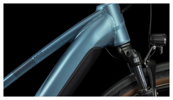VTC Électrique Cube Nuride Hybrid Performance 625 Allroad Trapeze Shimano Alivio 9V 625 Wh 29'' Bleu Metal 2024