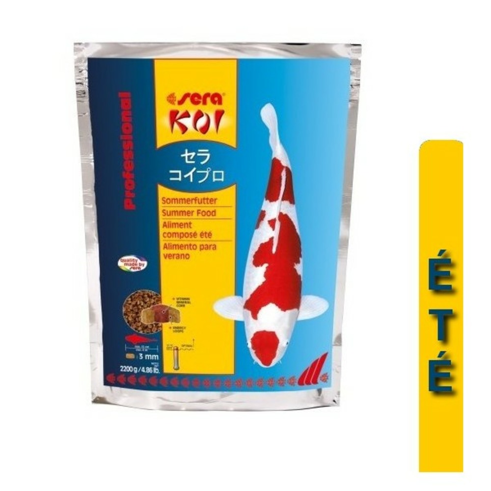 Été 2.2kg sera koi professional aliment