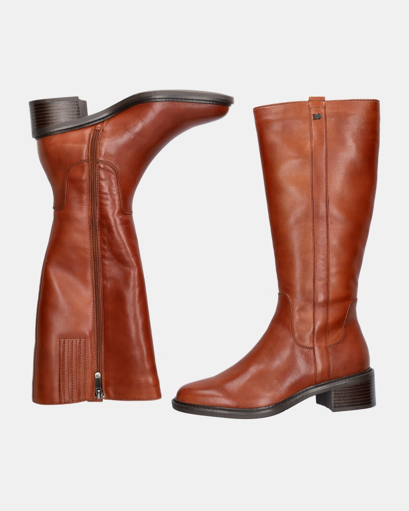Regarde le Ciel Moira Hoge laarzen  - cognac