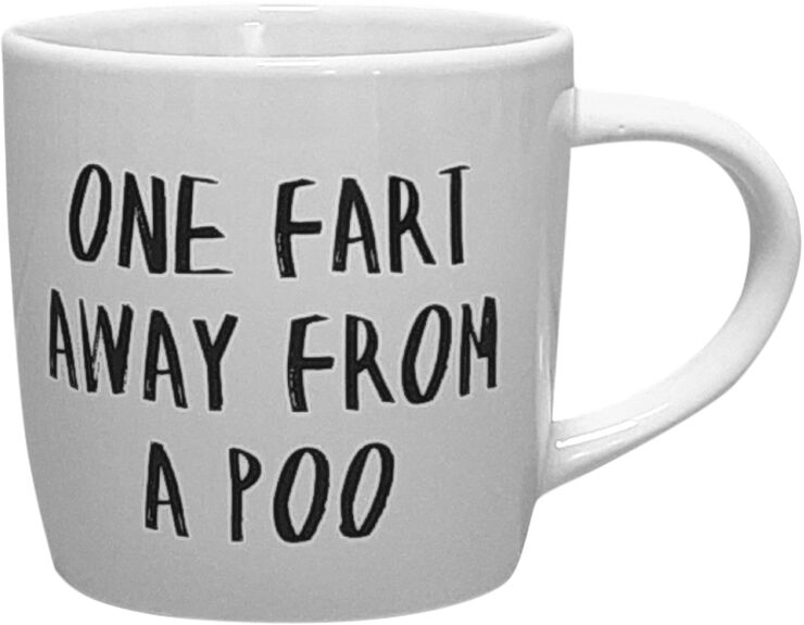 Kasia Lilja Krus - One Fart Away From A Poo Hvid