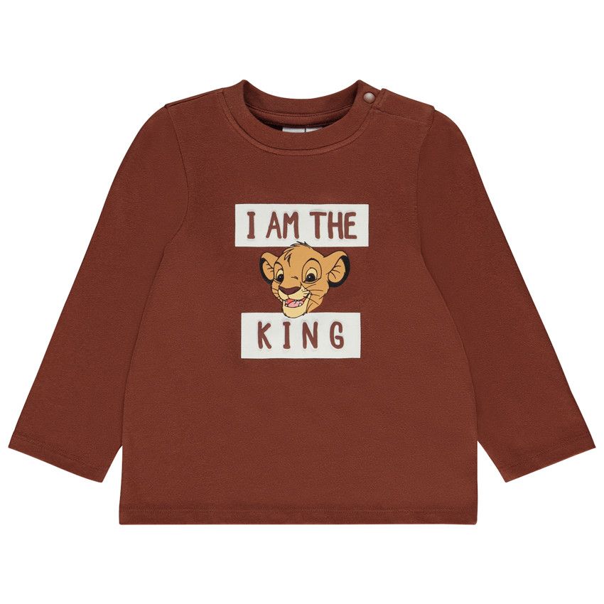 T-shirt manches longues Simba Disney pour bébé garçon - Marron
