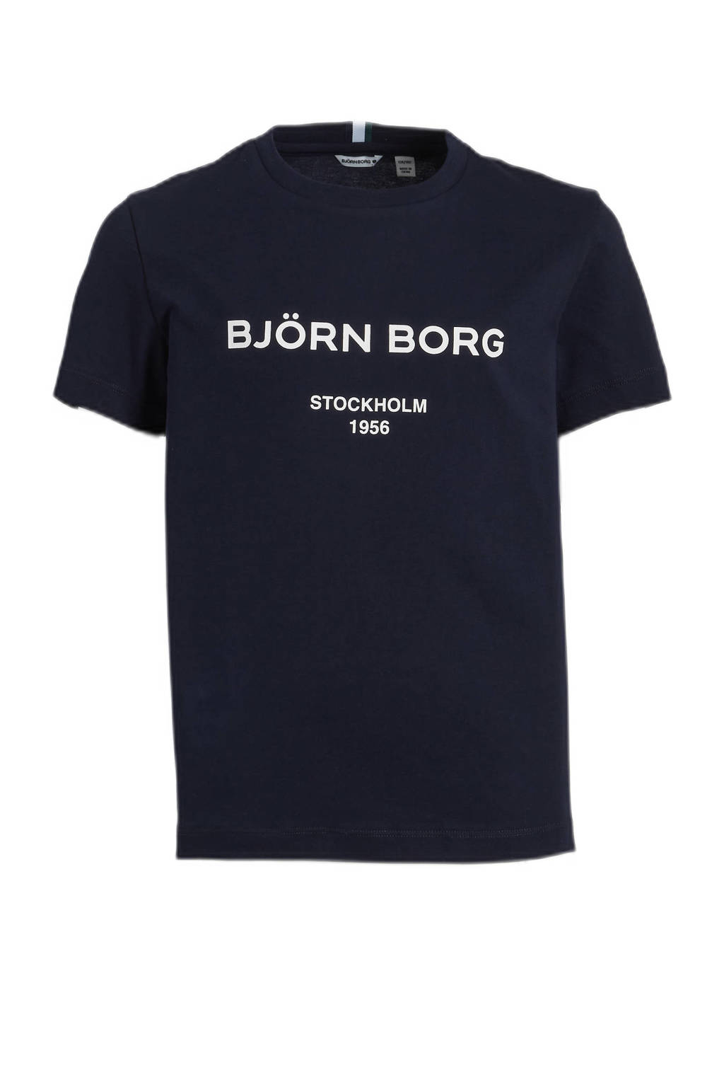 Björn Borg T-shirt met logo donkerblauw