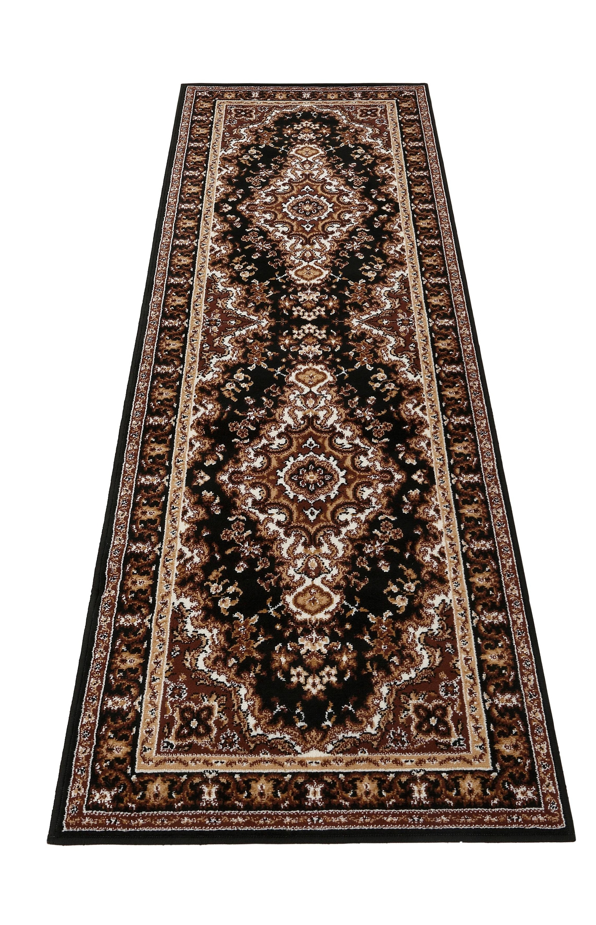 my home Läufer »Oriental, Made in Belgium« rechteckig 7 mm Höhe Läufer, Brücke, Kurzflor, Orient-Optik, mit Bordüre, gewebt