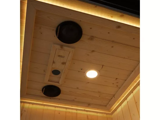 Combi Sauna Infrarouge Douche Hammam Boreal® IRH-180D - Droite