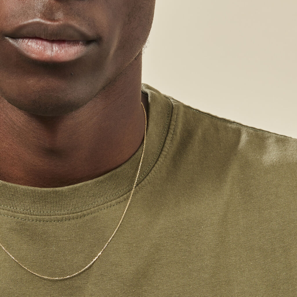 Chaîne Igoa Maille Forçat Diamantee Or Jaune