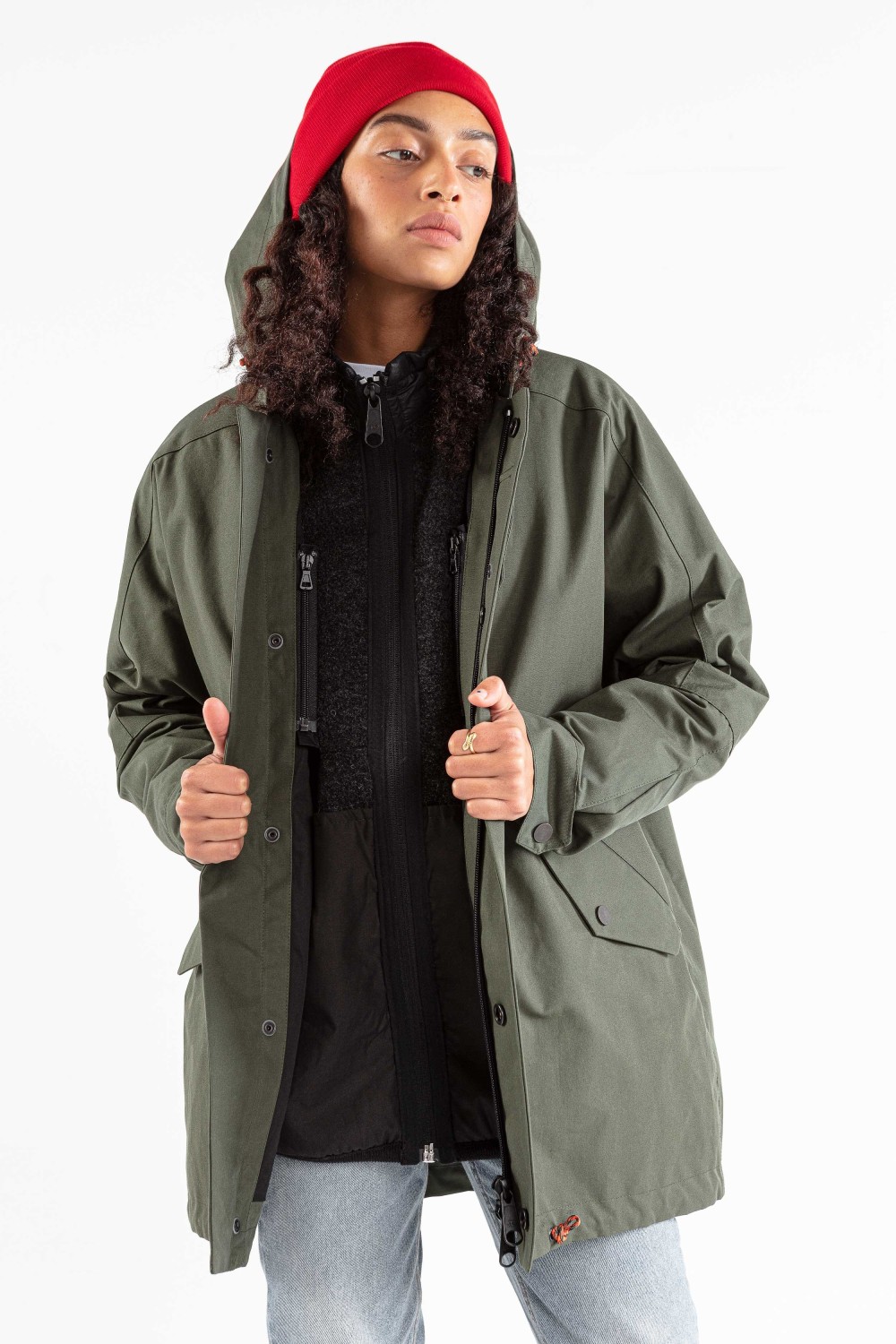 Jeckybeng The Ladies Coat Wood Green