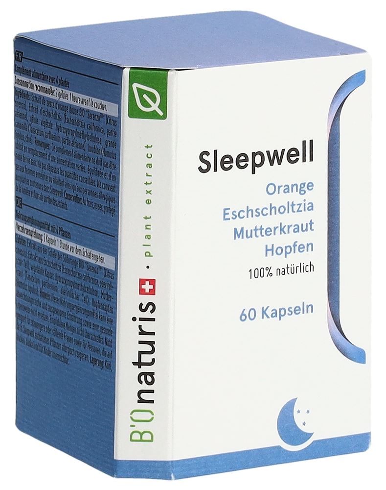 BIONATURIS Sleepwell<br>60 Stück, Dose, Kapsel