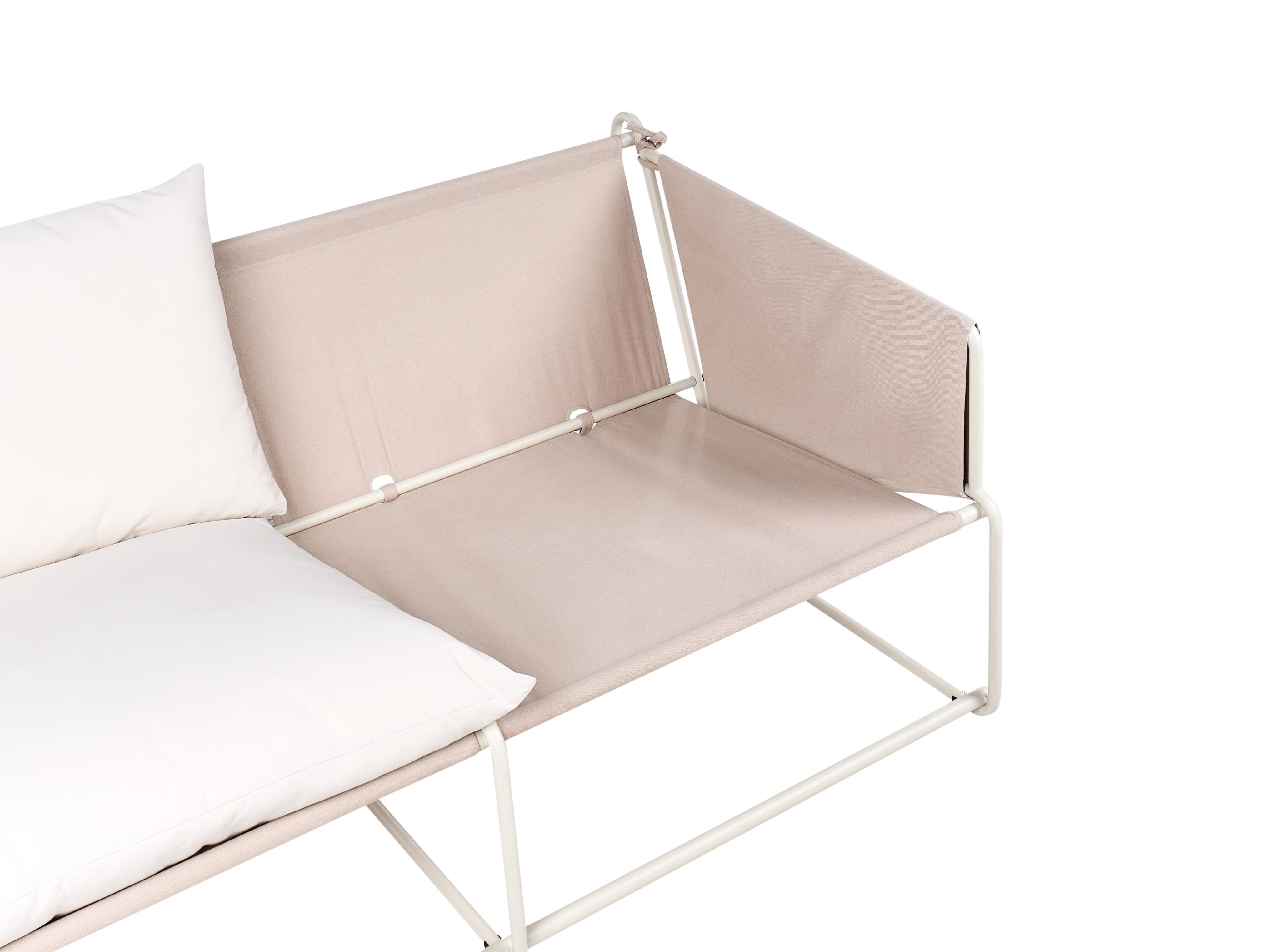 Tuin bankenset 4-zits PONTE Metaal Taupe