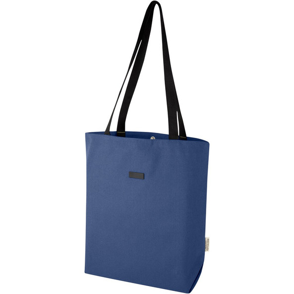 EgotierPro 130042 - Sac shopping Joey de 14 L  en toile recyclée GRS