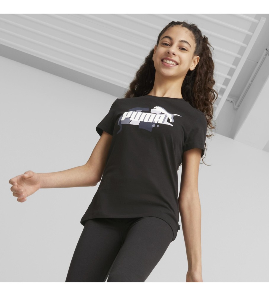 Puma Camiseta Ess+ Street Art Logo  G negro