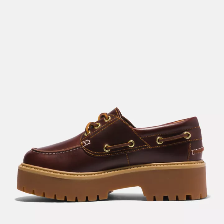 Stone Street Chaussure bateau Timberland Premium pour femme en bordeaux