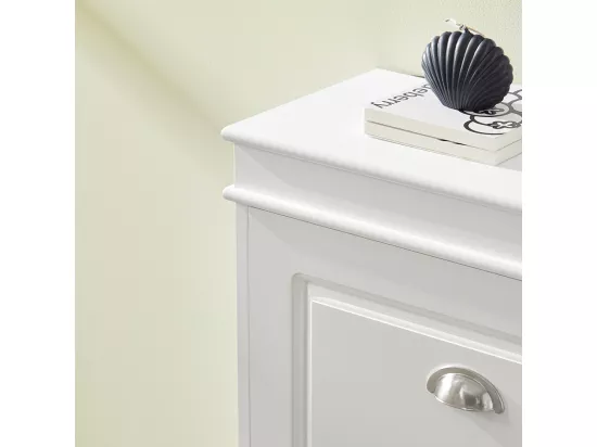 Meuble de Rangement à Chaussures Armoire à Chaussures Commode à Chaussures 3 abattants, FSR94-W