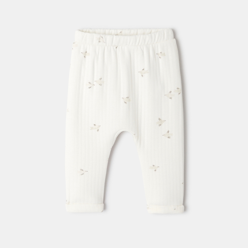 Pantalon matelassé imprimé beige naissance Absorba