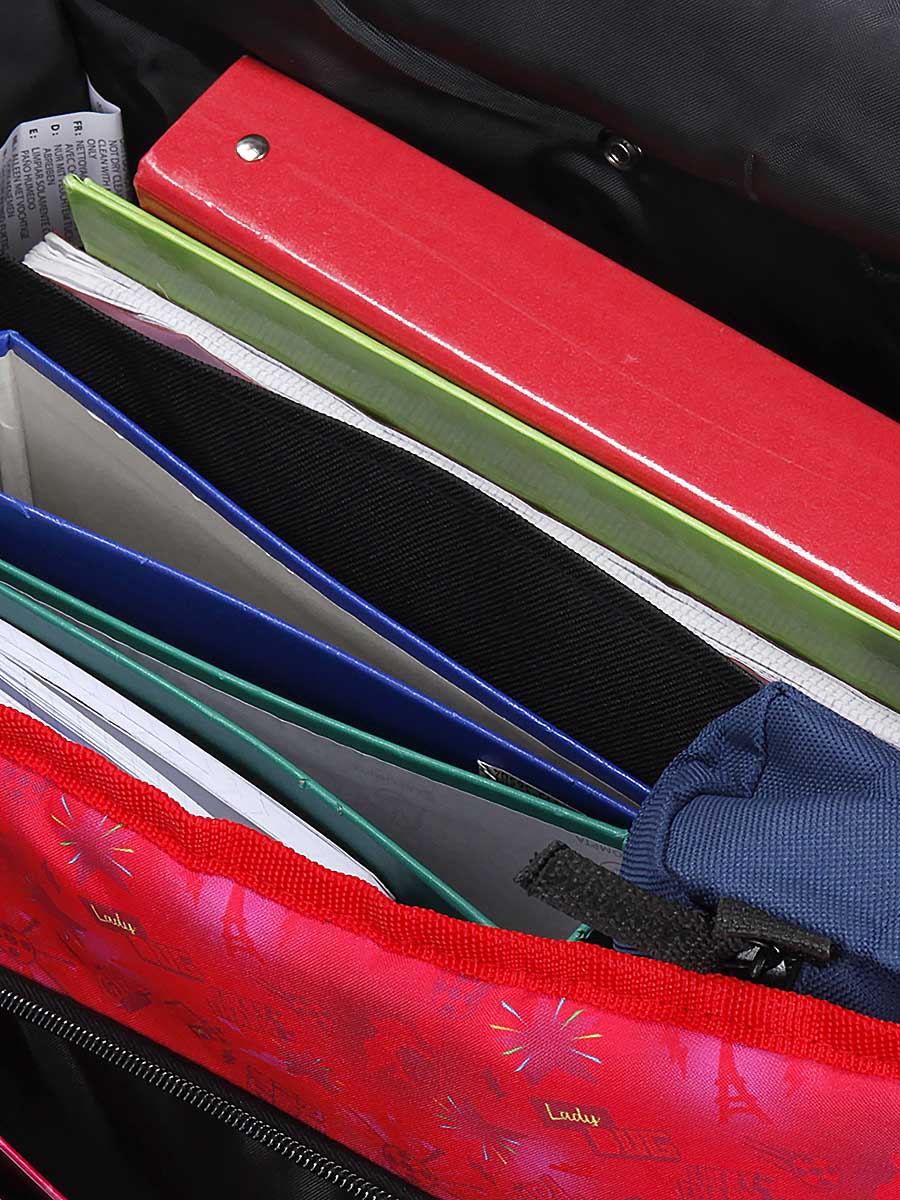 Cartable À roulettes Miraculous Coccinelle 41 cm