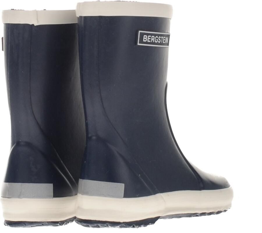 Bergstein regenlaarzen donkerblauw wit Rubber Effen 20