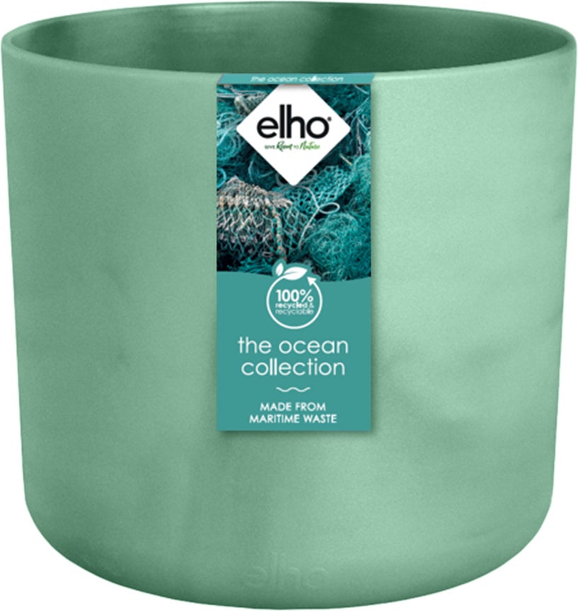 Elho bloempot The Ocean Collection groen D 13,8 H 12,5 cm